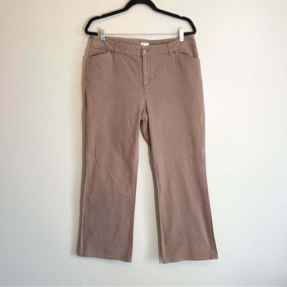 J. Jill Women's Olive Green‎ Bootcut Pants Size 14